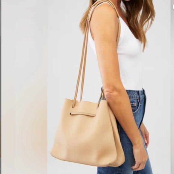 8 Other Reasons Handbags - 8 Other Reasons Vegan Leather Slouchy Bucket Bag, like new